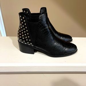 Steve Madden Studded Black Booties - Size 8